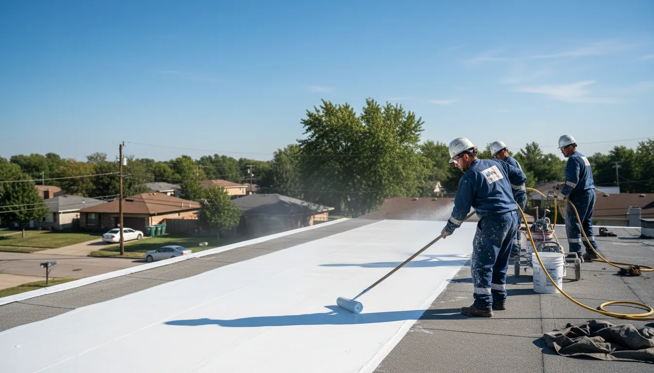 Commercial roof coating in Crystal Beach, FL near me